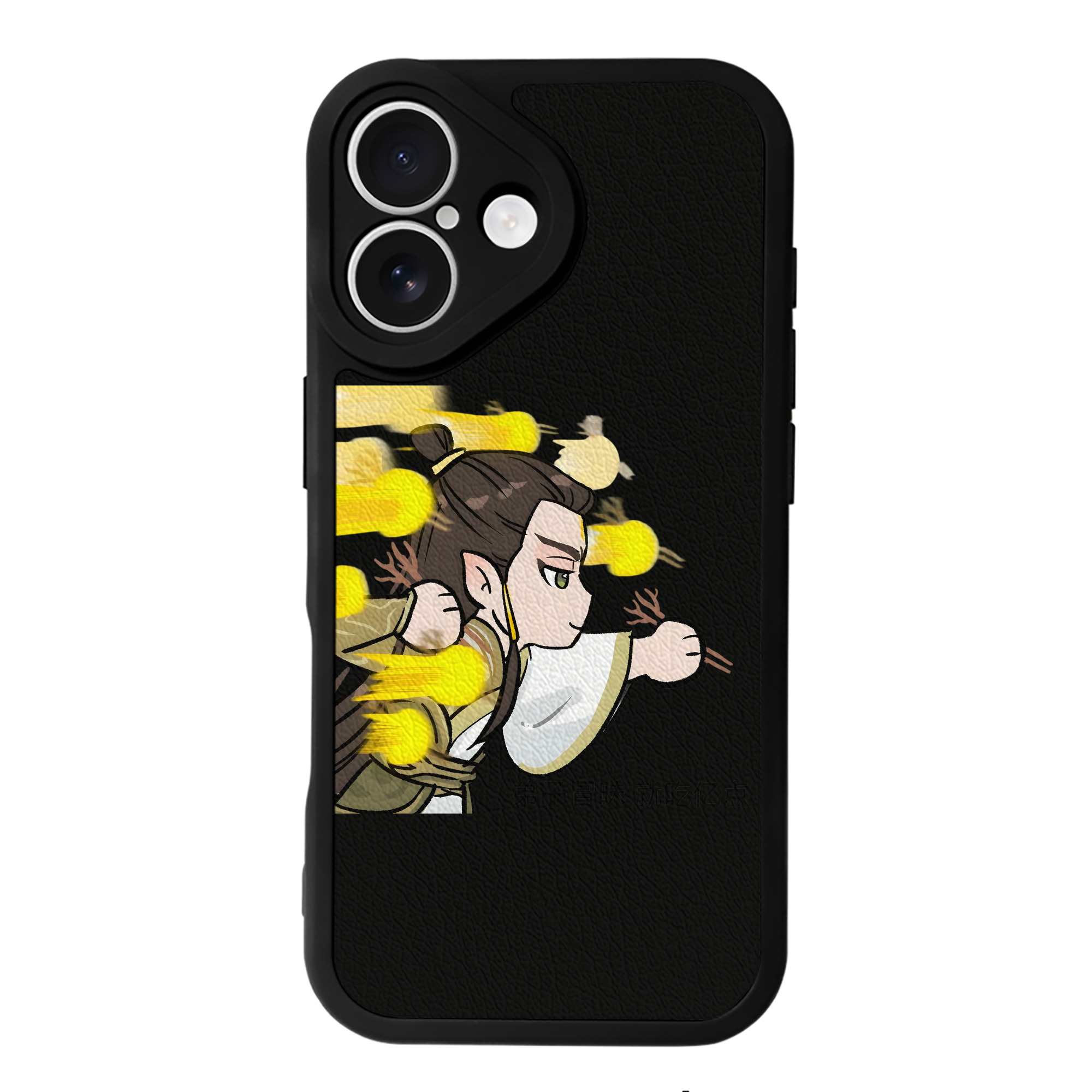 （画像用） Ne Zha 2 ナタ 魔童の大暴れ 【iPhone 16シリーズ対応】シリコンスマホケース（レザー調） 材質：シリコン